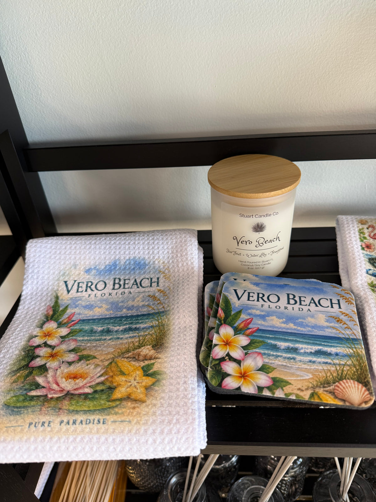 Candle, Hand Towel, Coasters- Bundle and Save